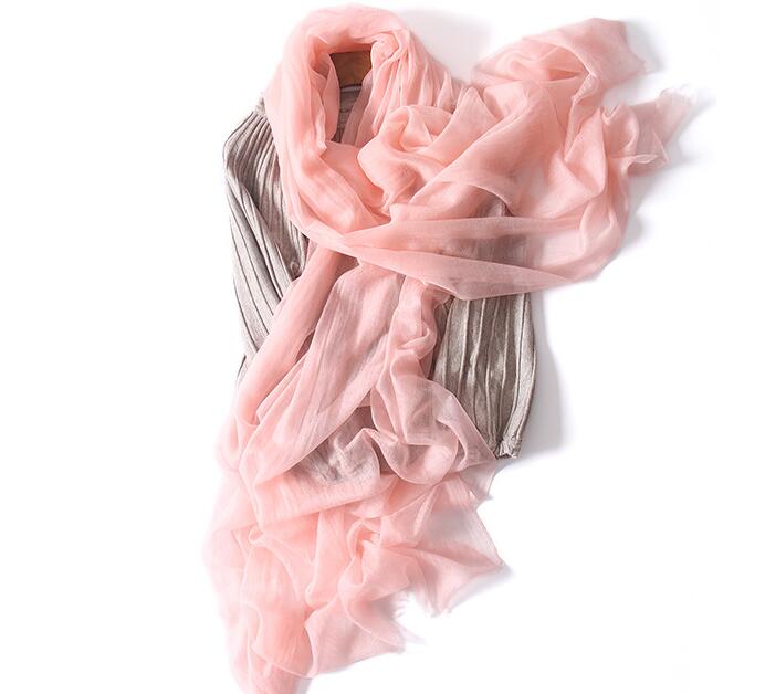 Naizaiga 100% cachemire dames solide été mince châle femmes marque écharpe grande taille luxe pashmina, JYFZ1
