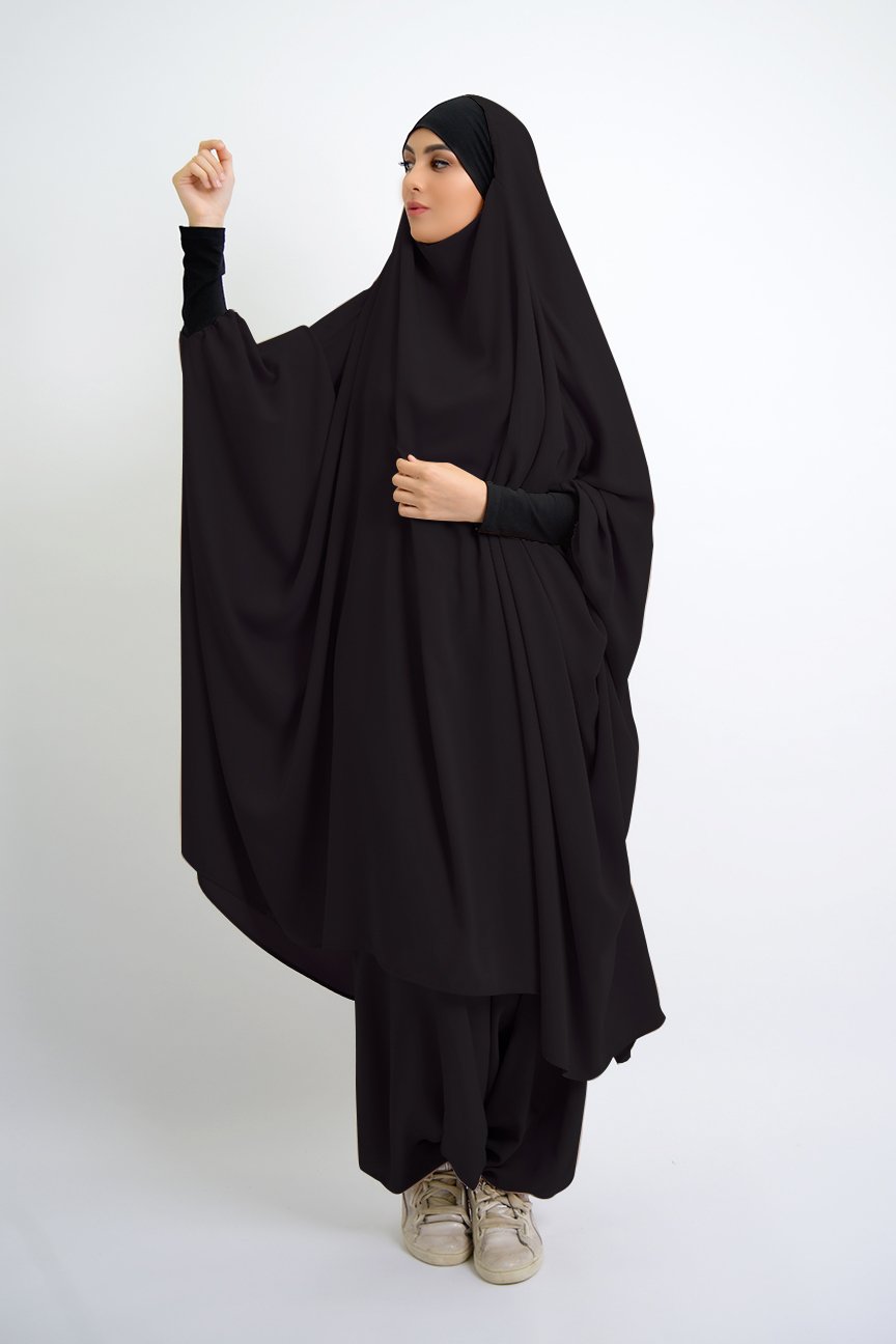 Eid deux pièces ensemble femmes robe de prière ensembles musulmans arabe Hijab longue Khimar Abaya tenue Ramadan jupe islamique prière vêtement Niqab