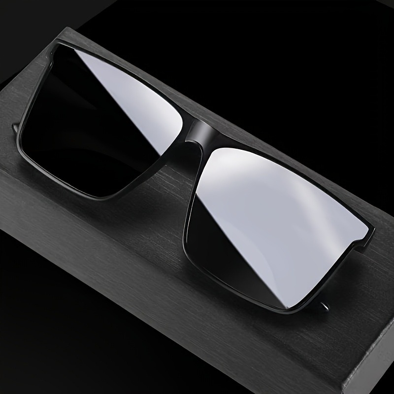 Lunettes carrées noires simples à la mode, unisexe, pour voyage en plein air, conduite, accessoire de photographie, montures optiques élégantes pour hommes et femmes