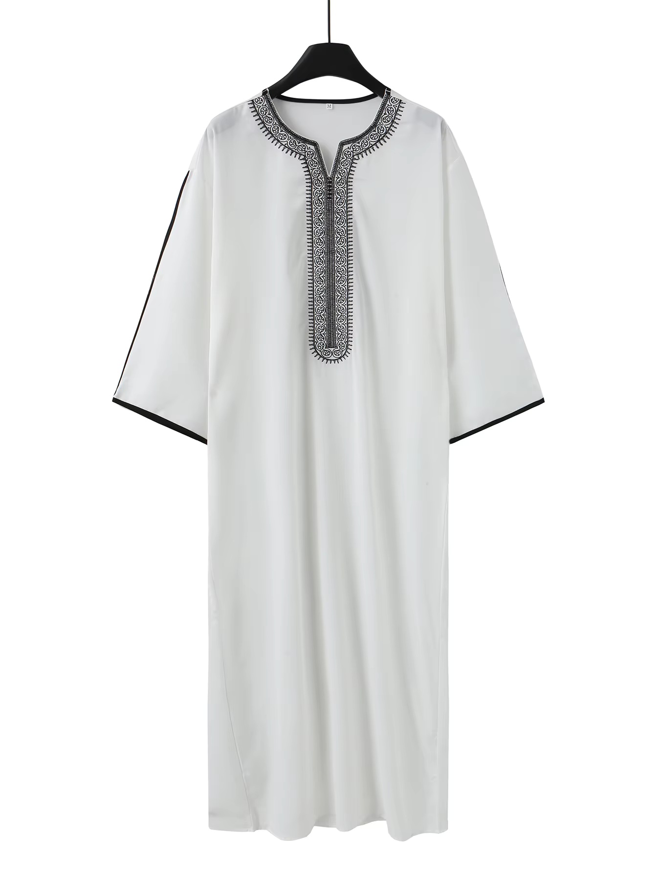 Robe pour homme de style ethnique marocain, tenue formelle musulmane pour l'Aïd al-Fitr, robe pour homme luxueuse brodée, robe au design exquis