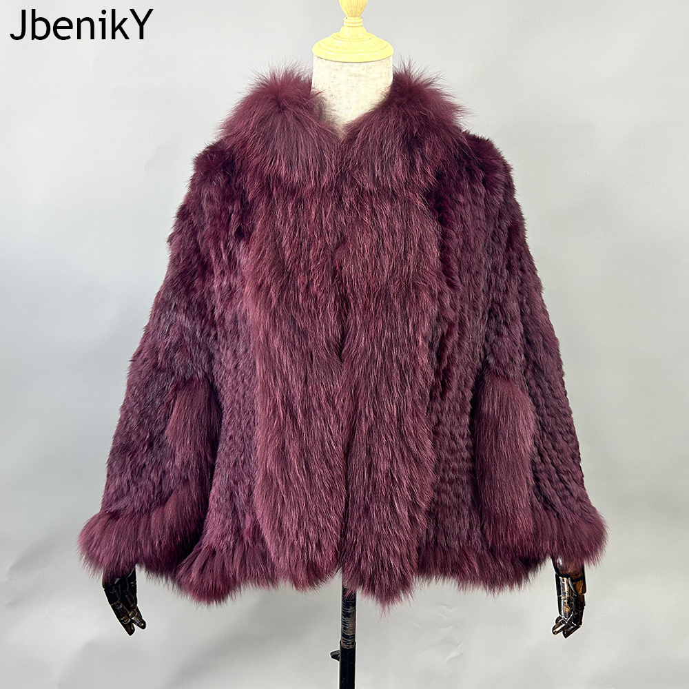 Châles en Fourrure de Lapin group pour Femme, Col en Fourrure de Renard, Pashmina, Wraps, Patients, Cape, Manteau, Veste, Luxe, Automne, Hiver