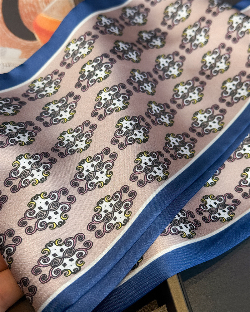 Nouvelles écharpes longues, bandeaux fins pour cheveux, foulards en soie pour femmes, bandeaux de mode, foulards pour sacs, bandeaux imprimés, écharpes de cou pour femmes