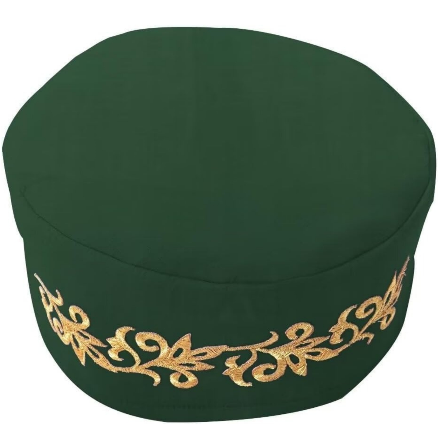 Chapeau Kufi africain avec broderie dorée Ankara Kufi chapeaux hommes chapeau accessoire casquette imprimé africain chapeau traditionnel WYB849