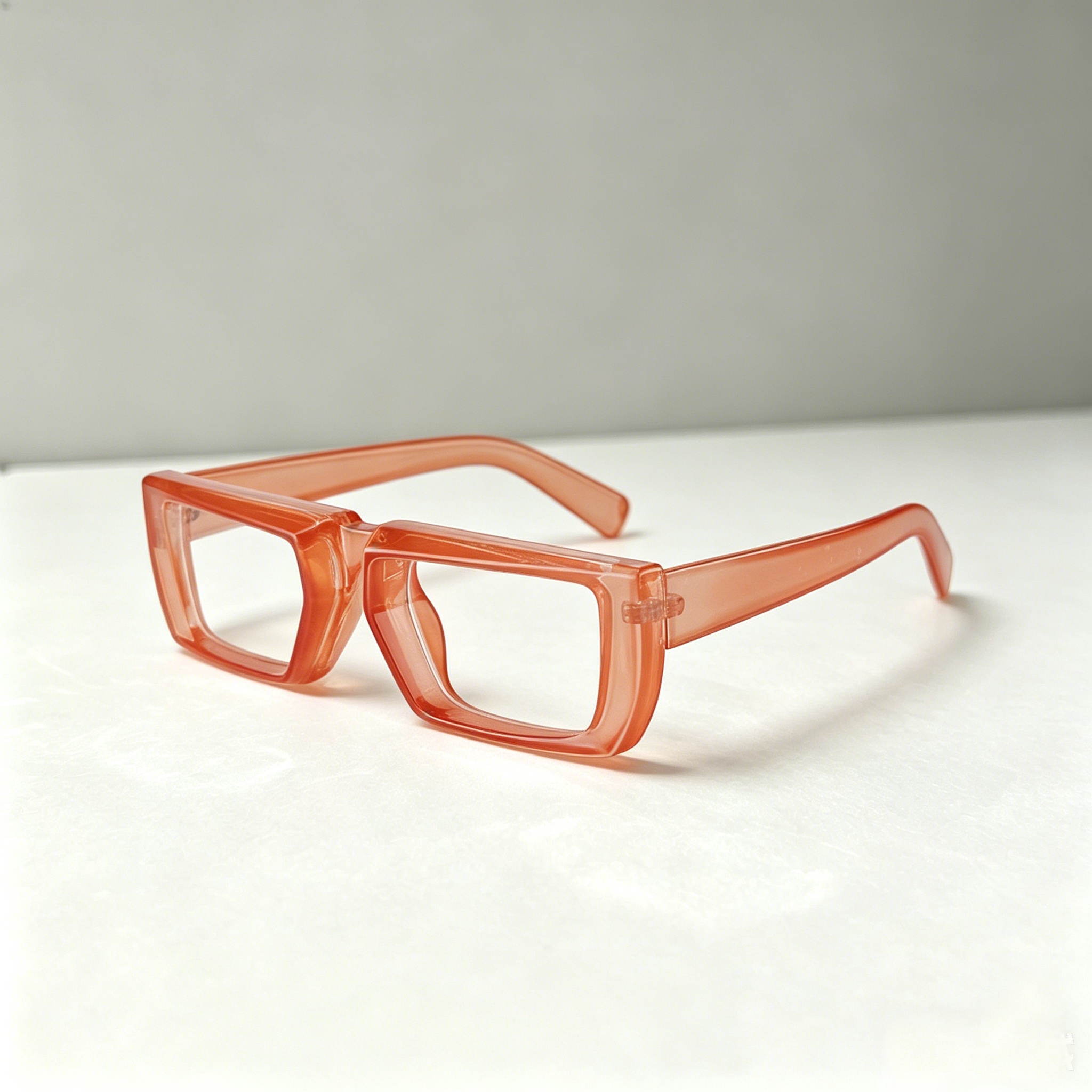 Lunettes carrées surdimensionnées, anti-lumière bleue, à grande monture, pour myopie, à verres plats, transparentes