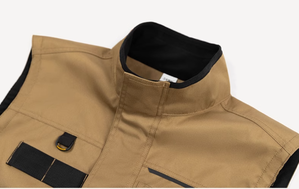 Gilet de travail kaki pour homme, gilet à poches pour outils, gilet de travail pour artisan, charpentier, mécanicien, vêtement de travail, gilet cargo d'extérieur, débardeur, veste
