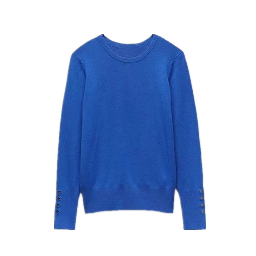EllYANEllTIAN-Pull à manches longues avec boutons pour femme, pull décontracté pour femme, haut chic pour femme, chemises de haute commande, coprésidence
