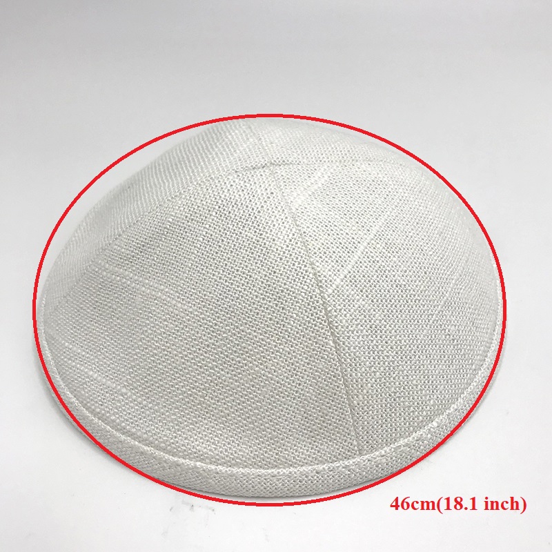 Chapeau juif Kippah Yamaka en lin pour hommes, 1 pièce, cérémonie Yarmulkes Judaica mariages amour Skullcap cadeau