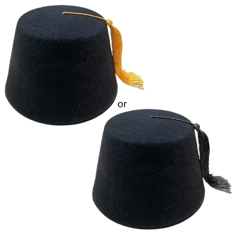 Chapeau Fez rouge, casquette turque pour enfants adultes, casquette ronde respirante, chapeau Ottoman Tarboosh, accessoires