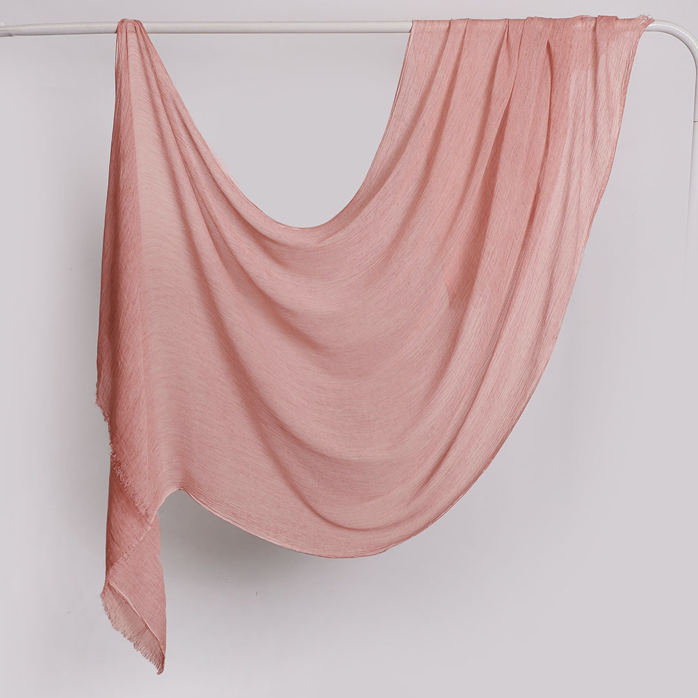 Nouveau Hijab en Rayonne Texturée Légère, Foulard Crêpé en Viscose pour Femmes Musulmanes, Châle, Bandeau, Turban Islamique, Voile