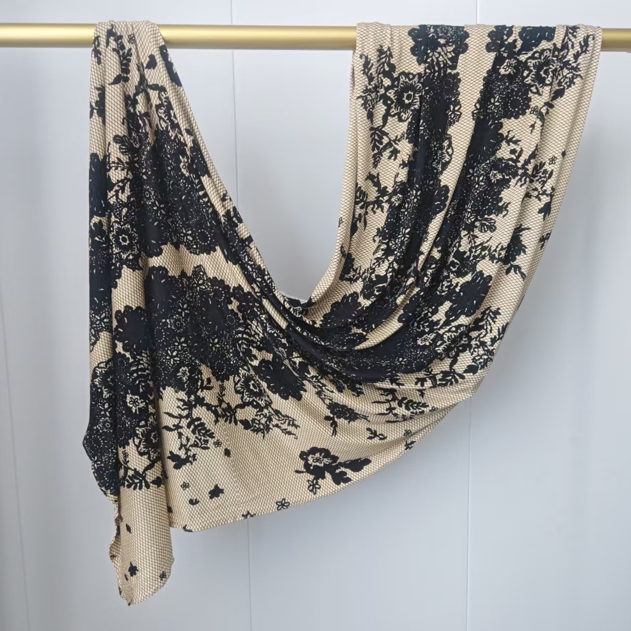 Hijab en coton jersey imprimé de qualité supérieure, doux et respirant, pour femmes musulmanes, châles et écharpes en coton islamique, hijab en viscose