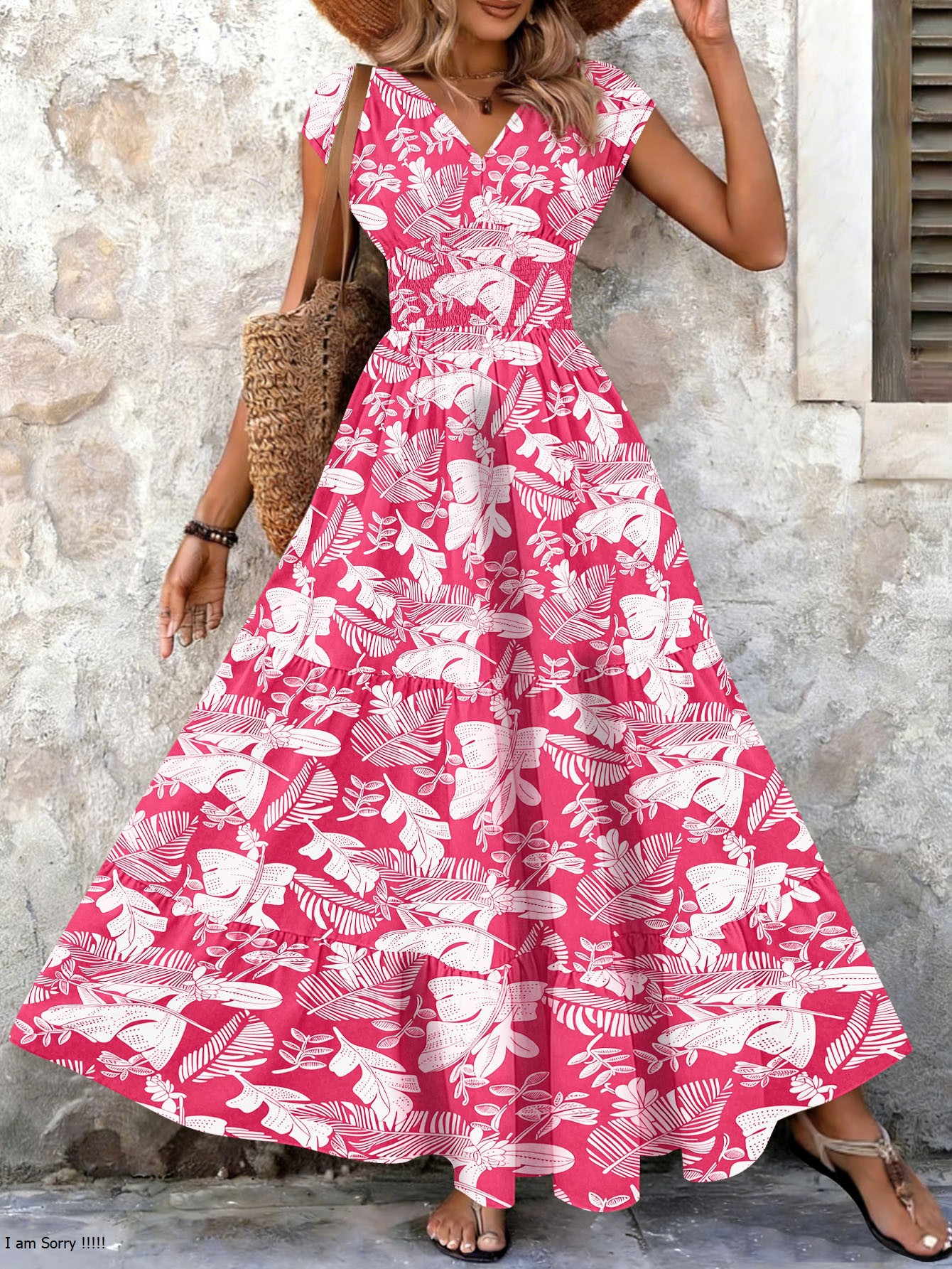 Robe Vintage à Imprimé Floral 2026, Élégante, Col en V, Manches Courtes, Longue, Mode Femme, Robe Rétro