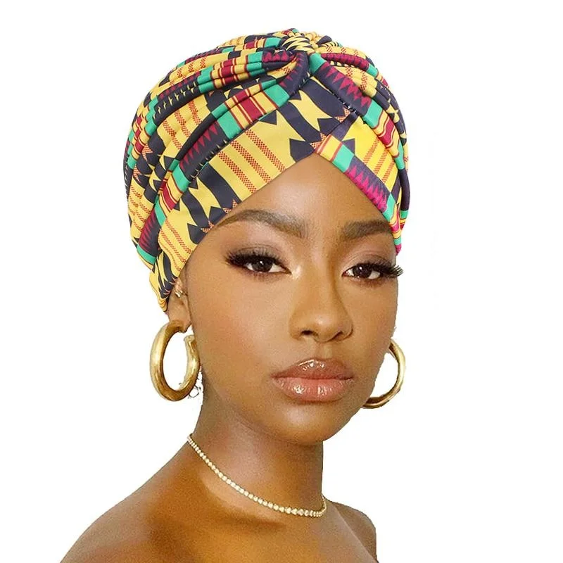 Bonnet et écharpe à volants pour femme, chapeau de chimio, turban rond pour la tête, accessoires contre la perte de cheveux, nœud de fleur imprimé, cancer