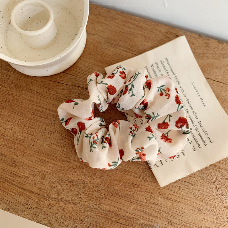 5 pièces de petits serre-têtes en tissu à motifs floraux, accessoires pour cheveux pour filles, corde à cheveux en tissu français pour femmes