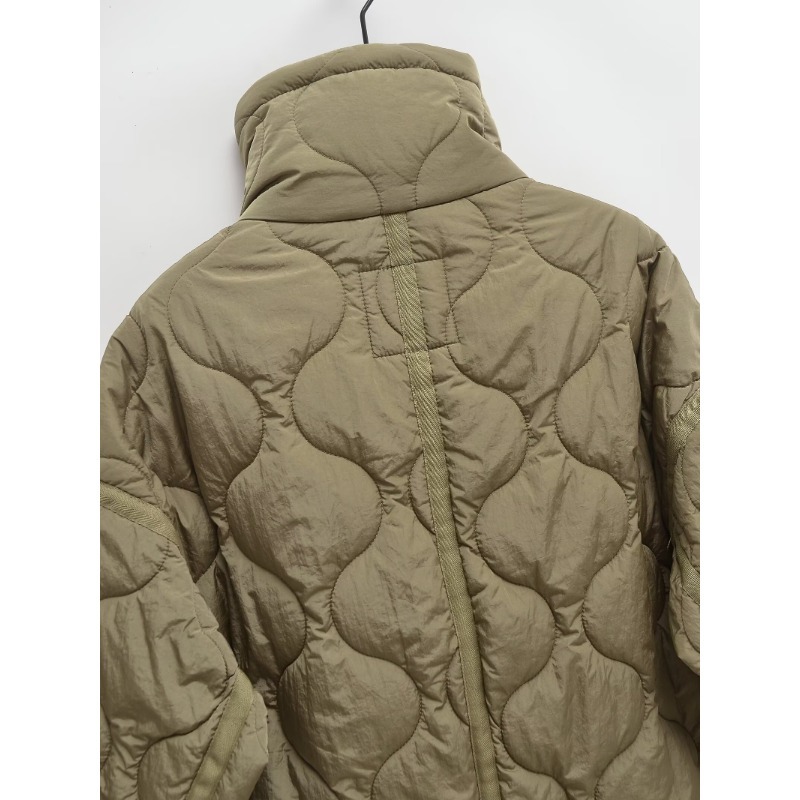 Manteau rembourré américain rétro col haut Parkas chaud femme manteaux d'hiver Parkas d'hiver pour les femmes élégant luxe femmes manteau