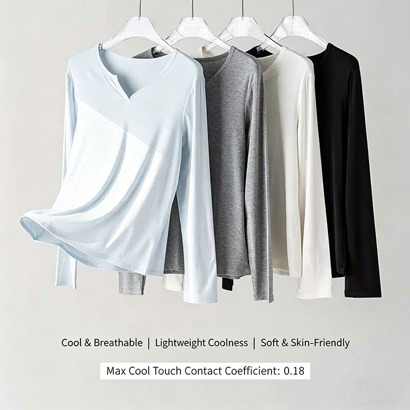T-shirt 6% soie pour femmes, col en v, manches longues, doux, basique, confortable, couleur unie, printemps
