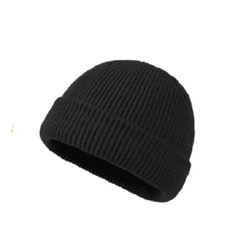Chapeau tricoté pour hommes et femmes casquettes laine mode Simple chaud Skullies bonnets solide automne hiver bonnet Style à la mode