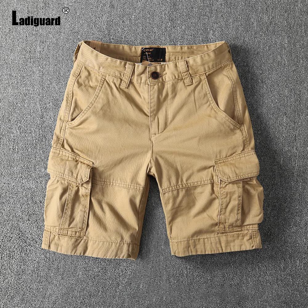 Short Cargo décontracté pour hommes, Style américain et européen, avec poche sur pied, short tactique classique, blanc, kaki, bas court d'extérieur, nouveau, 2025