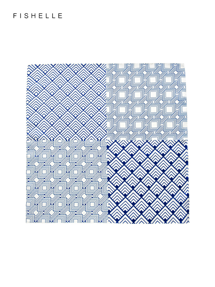 Foulard en soie naturelle pour femmes, classique chinois, bleu, blanc, porcelaine, sergé, printemps, automne, petite écharpe carrée