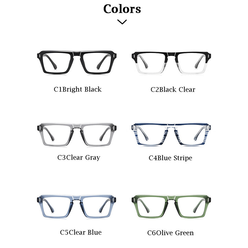 Lunettes de lecture optiques pour hommes, design géométrique, lunettes carrées vertes à la mode, anti-reflets, filtre de lumière bleue +225 +3