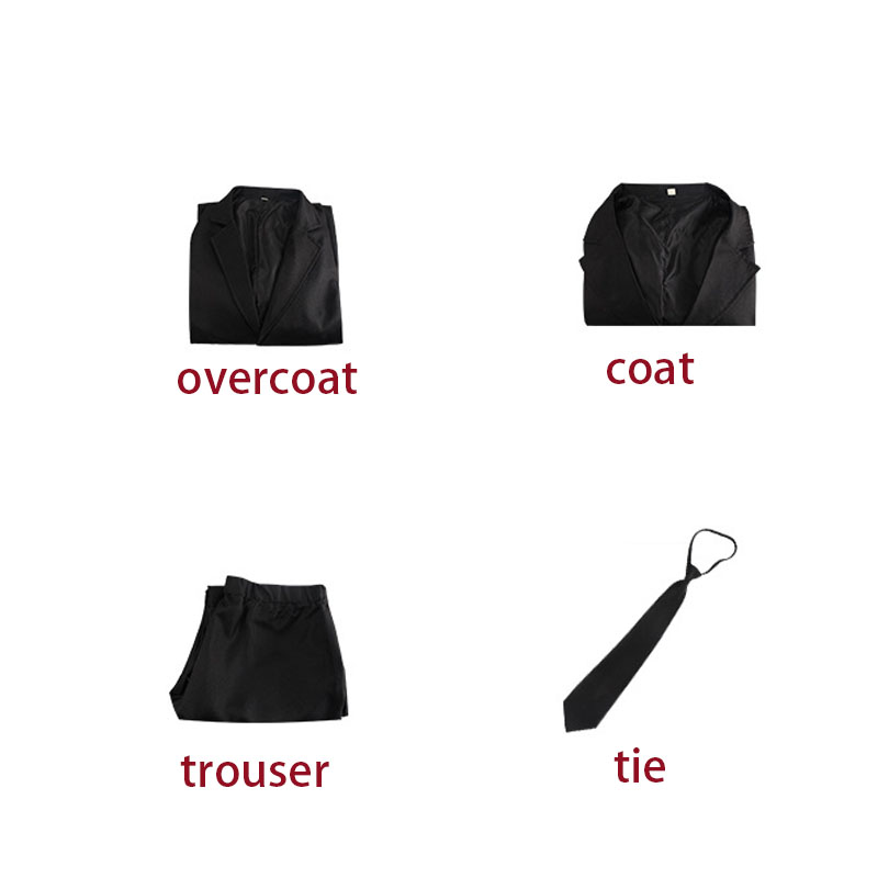 Costume de Cosplay Osamu Dazai, manteau + pantalon + cravate, tenue Anime, vêtements Comic Con