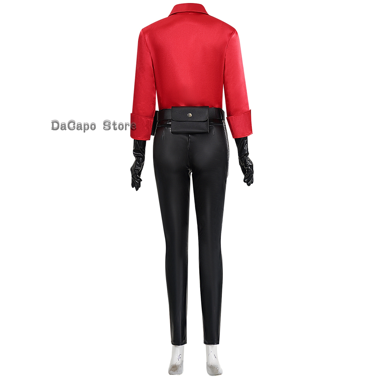 Evil Bouses Cosplay Costume pour femme, perruque trempée, jeu de rôle, tenues de métadonnées Eida, jeu de rôle pour la fête d'Halloween, RE6, Ada Wong, 6