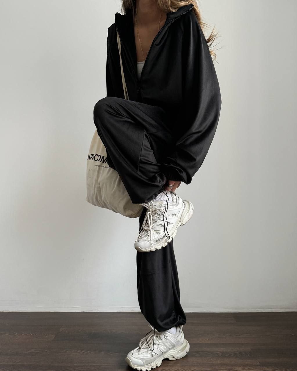 Nouvel ensemble décontracté pour femmes : cardigan zippé à manches longues de couleur unie, pantalon de sport ajusté, pantalon long, vêtements pour femmes