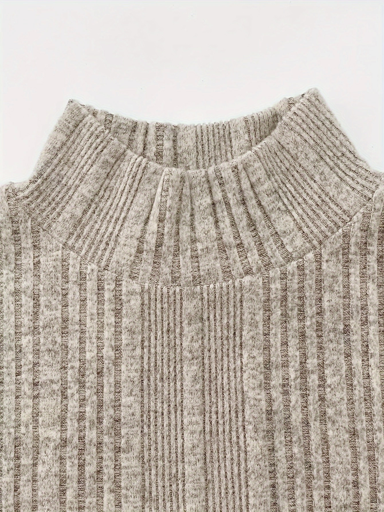 Robe moulante en tricot pour femme, col roulé, manches longues tissées, ceinturée, coupe ajustée, élégante et polyvalente pour le travail et les rendez-vous (automne-hiver)