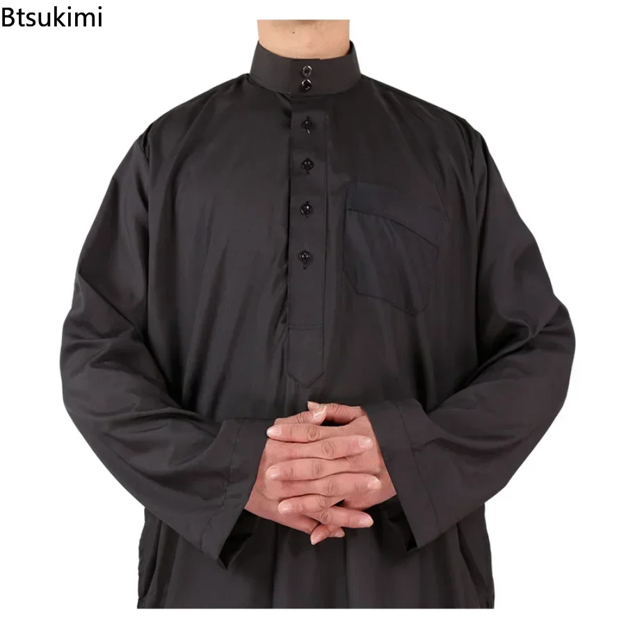 Mode musulmane hommes Robe caftan Abaya Pakistan Jubba hommes Bonnet Homme Musulman arabe islamique vêtements nouveau Qamis Homme Musulman