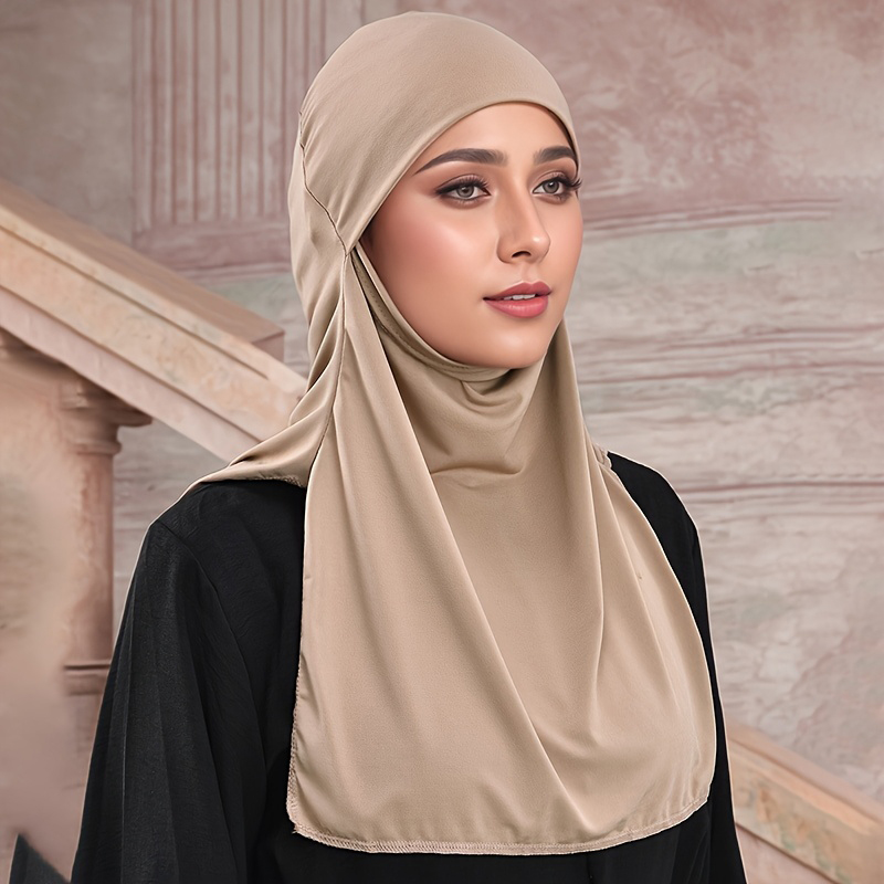 Mode musulmane, foulards hijab doux pour femmes, hijab prêt à porter instantanément, châle hijab uni, foulards islamiques, turban pour femme, longs châles, couvre-chef