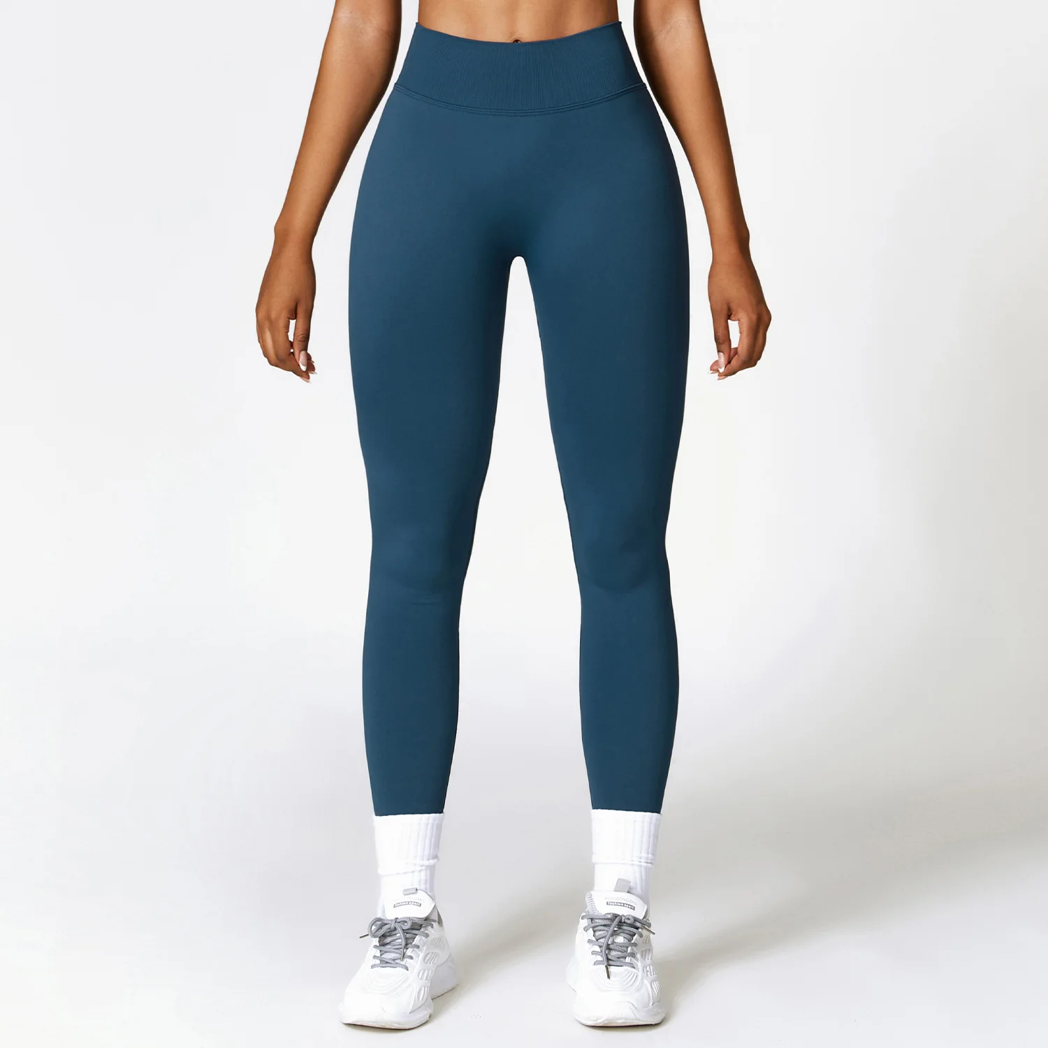 Leggings de sport pour femmes, dos en V, athlétique, Fitness, pantalons de Yoga, collants, contrôle des froissés, exercice de course, entraînement