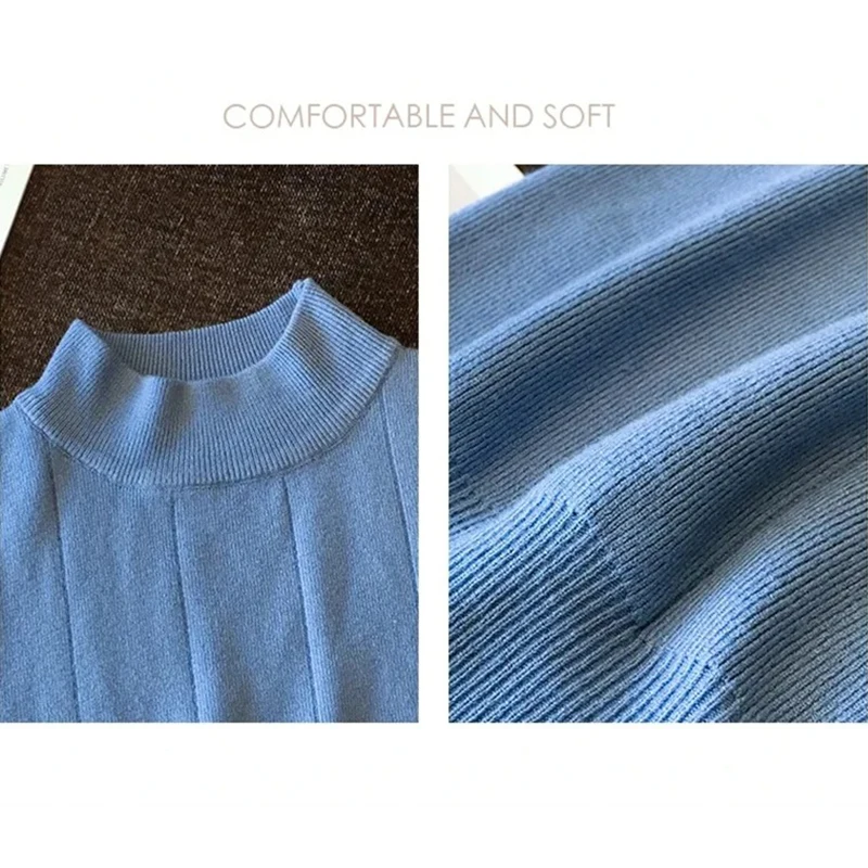 FANAN mode coréenne couleur unie tunique dames bureau tout-match doux hauts femmes col rond sans manches tricoté tempérament mince gilet