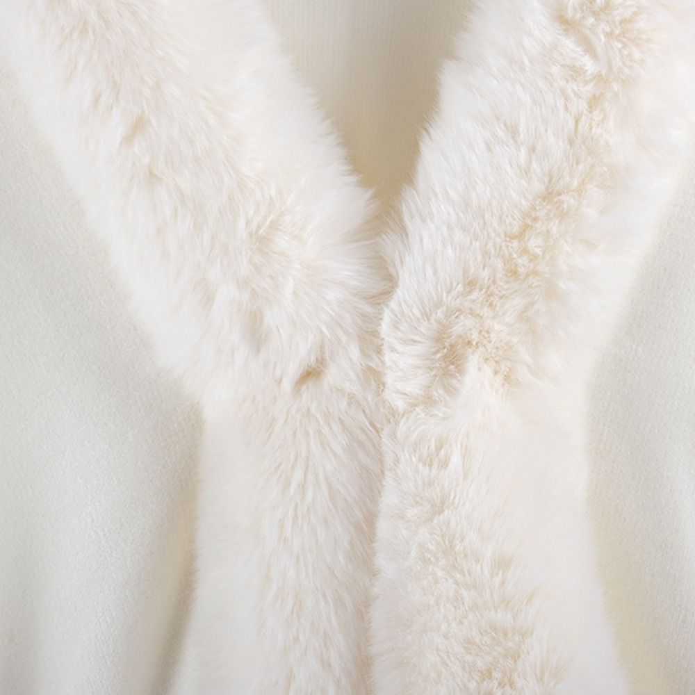 Femmes hiver chaud châle épaissir manteau Cardigan Cape Cape extérieure