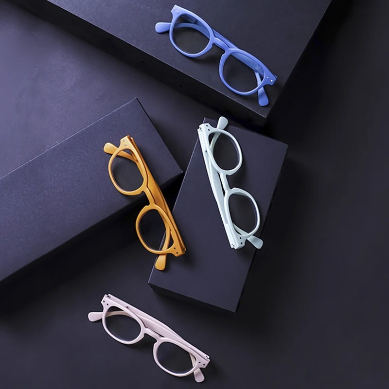 Lunettes de lecture rondes pour hommes et femmes, avec charnière à ressort, grande monture ronde, presbytie, hypermétropie