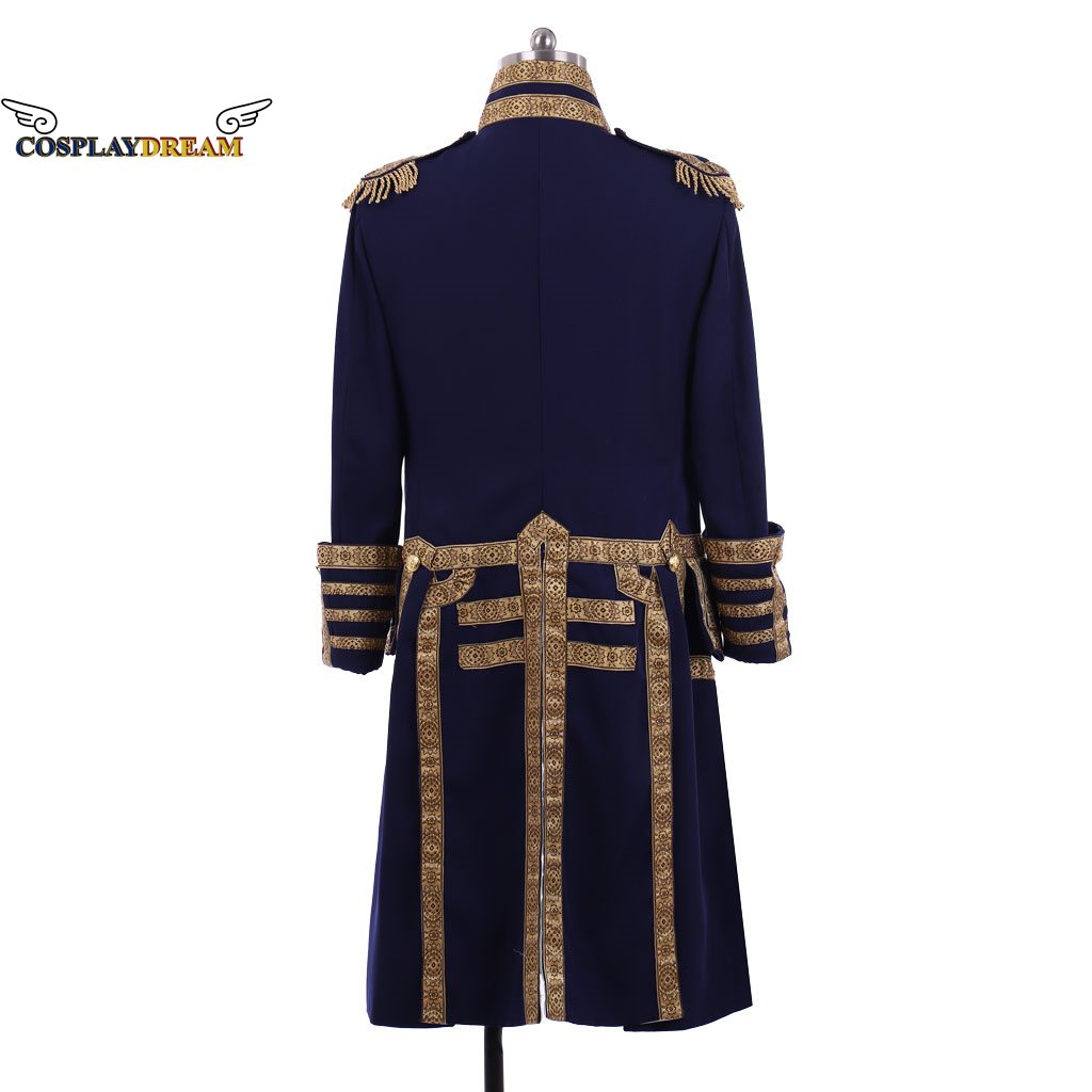 Manteau de soldat d'officier militaire royal du 18ème siècle, veste d'uniforme médiéval pour hommes, manteau de smoking colonial Hamilton, Costume de Cosplay