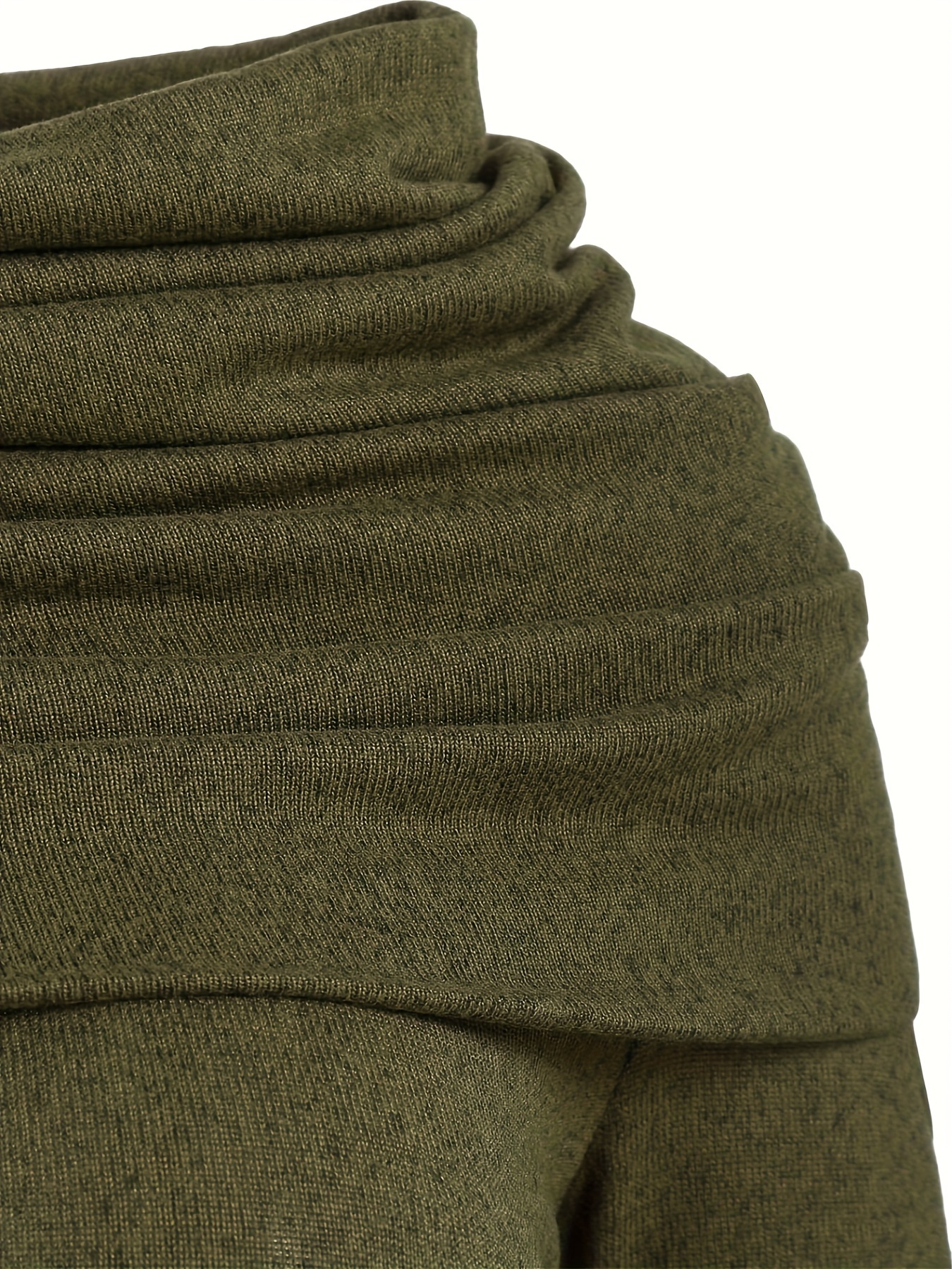 Robe en maille unie à col montant pour femme, style européen et américain, élégante et confortable pour le quotidien
