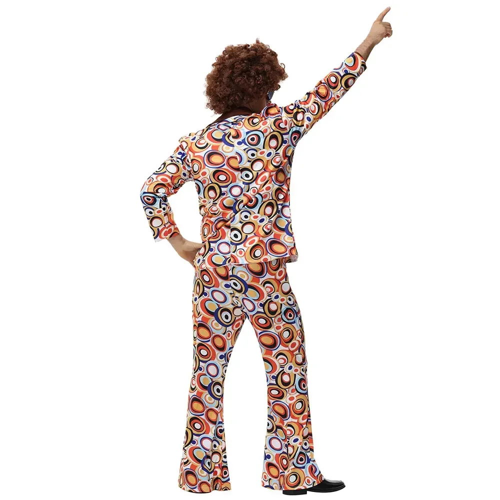 Foute Party Heren Hommes Femmes Rétro Années 70 80 Hippie Costume Disco Rock Hip-Hop pour Cosplay Couples Pourim Halloween Fantasia DressUp