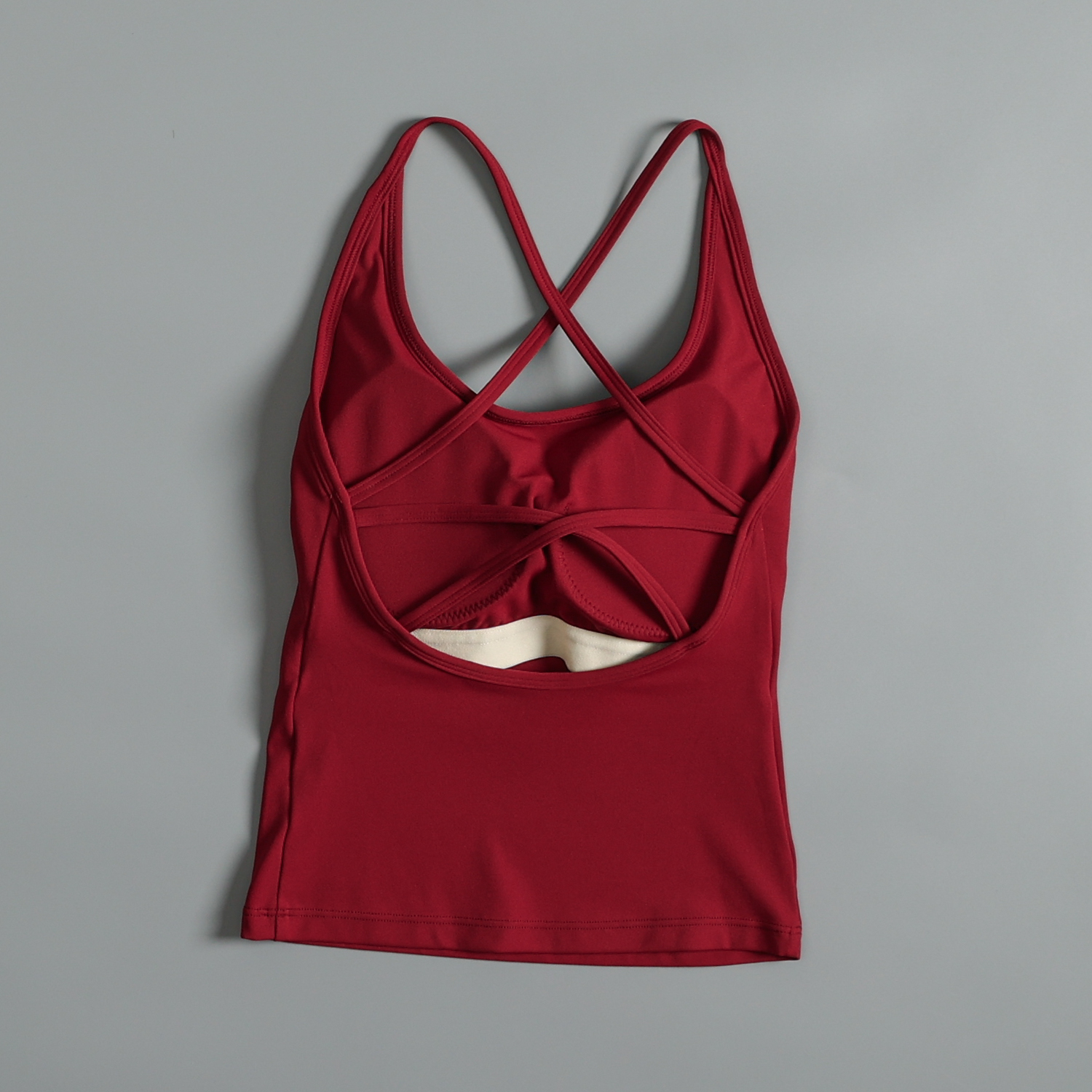 Beau gilet de sport Sexy pour femmes, avec coussinet de poitrine d'été, antichoc, lingerie de fitness, à bretelles, haut de yoga Pilates