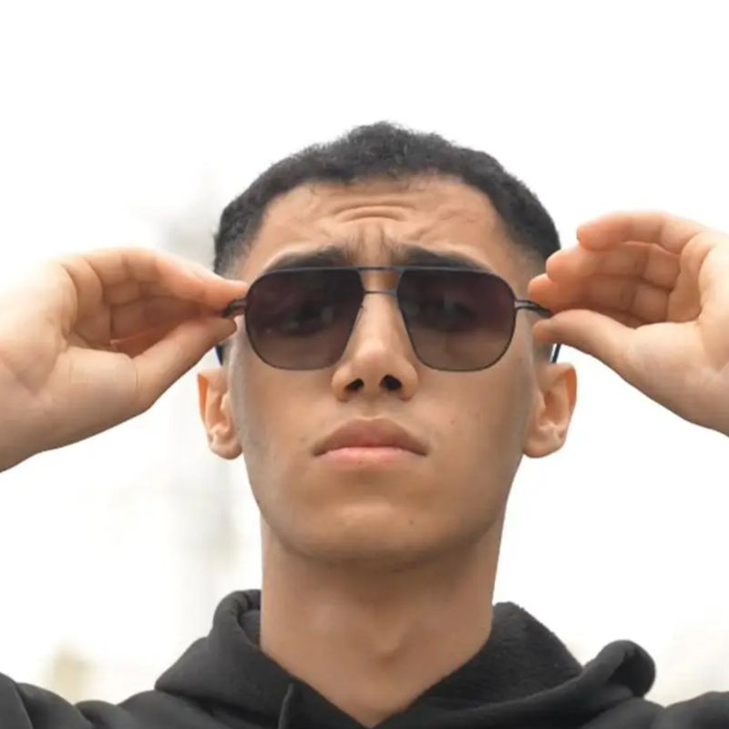 Lunettes de soleil polarisées hommes femmes coloré plage mode carré lunettes de soleil Ultra léger mince sans vis allemagne marque Design ANGUS