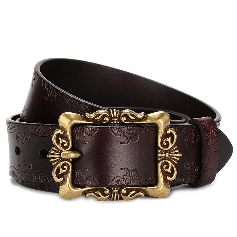 Ceinture en cuir pour femmes, Simple et polyvalente, large, coréenne, décorative, décontractée, mode étudiante, jean, tendance