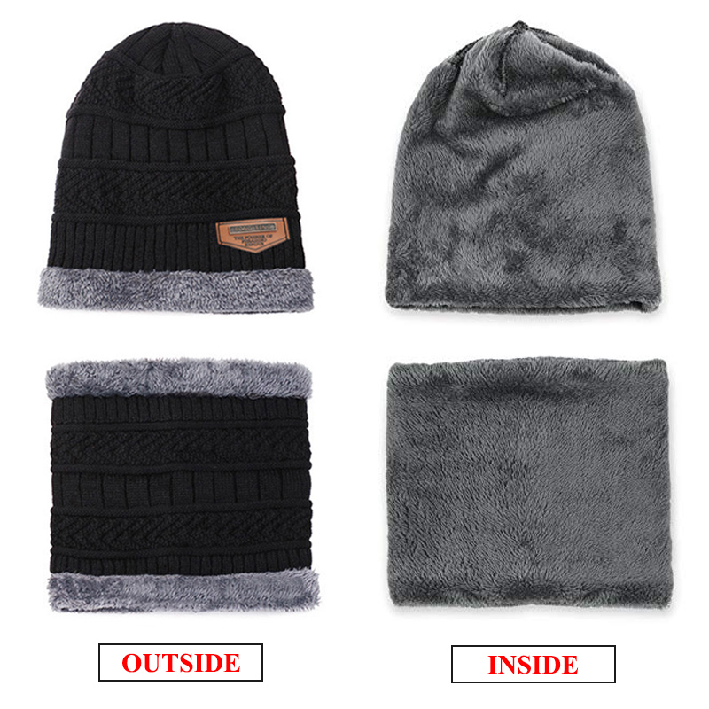 Bonnet écharpe en laine pour hommes et femmes, crânes d'hiver, casquettes, cagoule, masque, bonnet