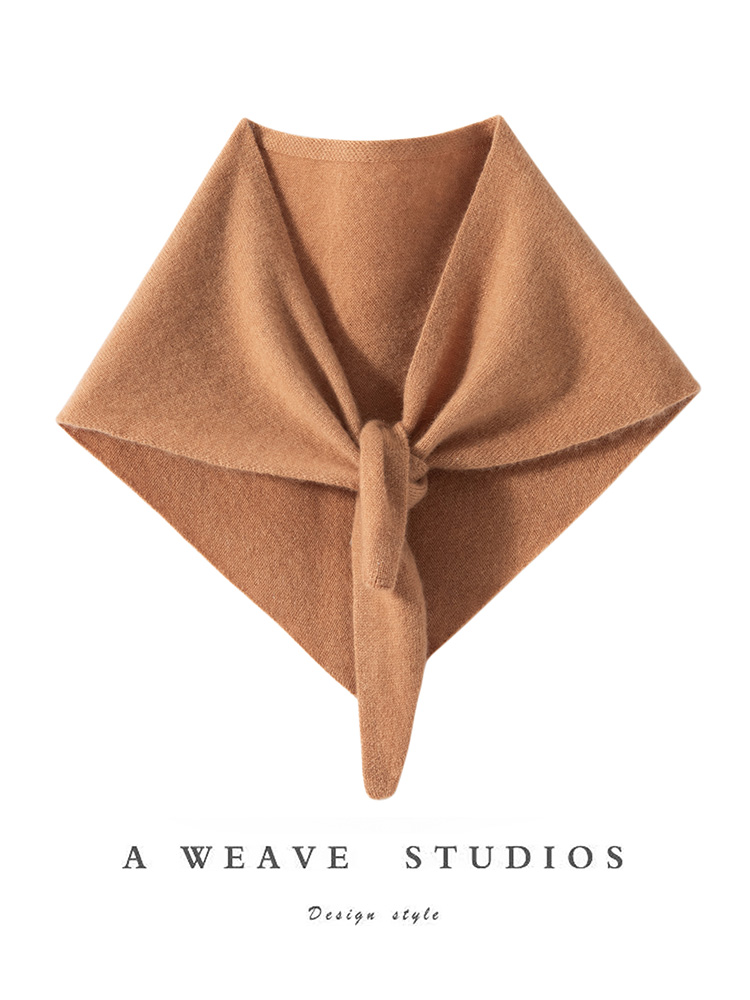 Écharpe de luxe en cachemire 100% pour femmes, écharpe triangulaire, tricot en cachemire, Style Simple, châle de couleur unie, printemps-automne