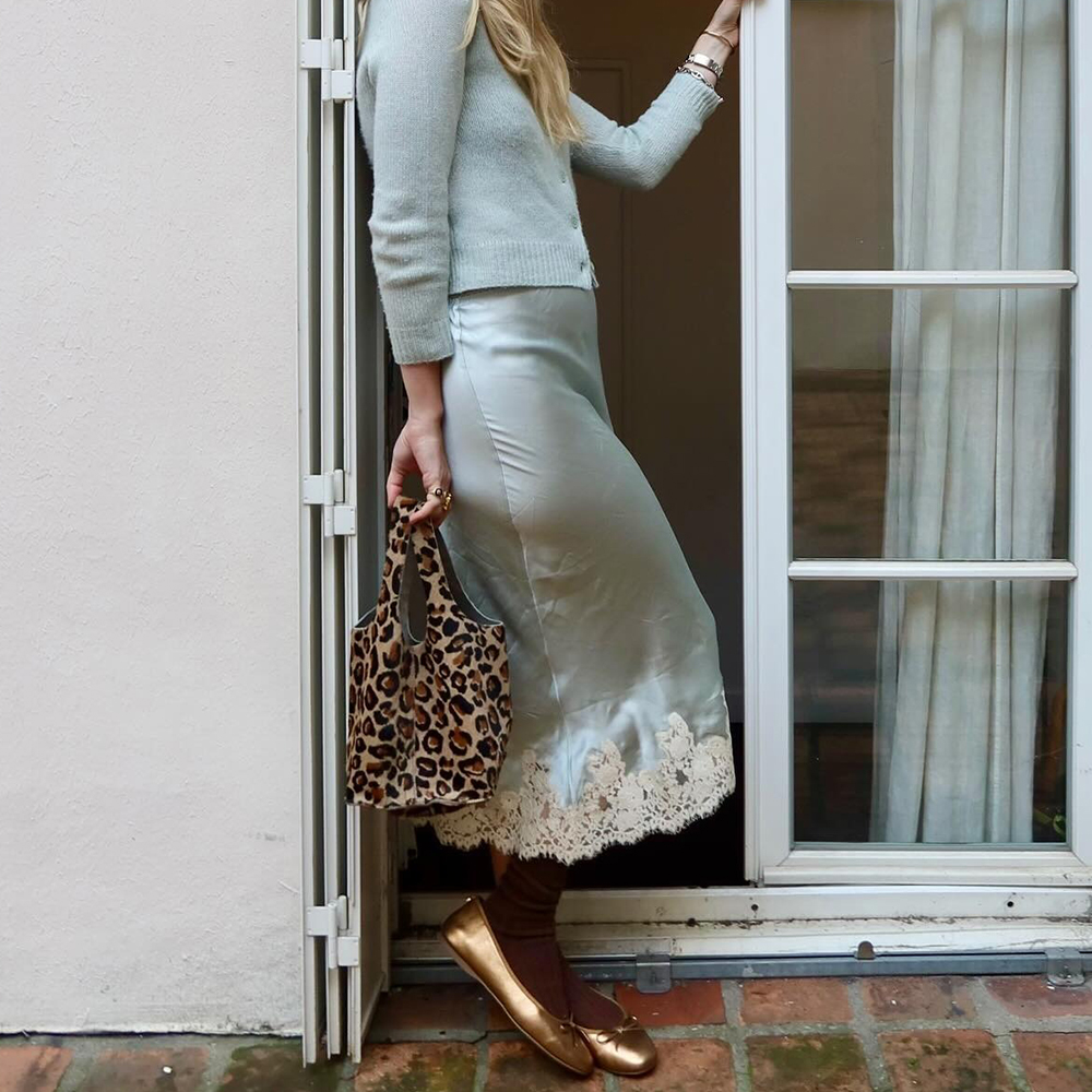 Jupes mi-longues élégantes en dentelle satinée pour femmes, taille haute, Patchwork, Slim, imprimé, vêtements décontractés pour femmes, jupes Vintage Sexy Y2k, 2025