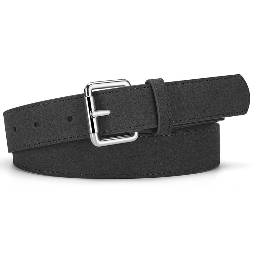 Nouveau rétro daim cuir ceinture décontracté polyvalent boucle ardillon ceinture pantalon robe ceintures femmes