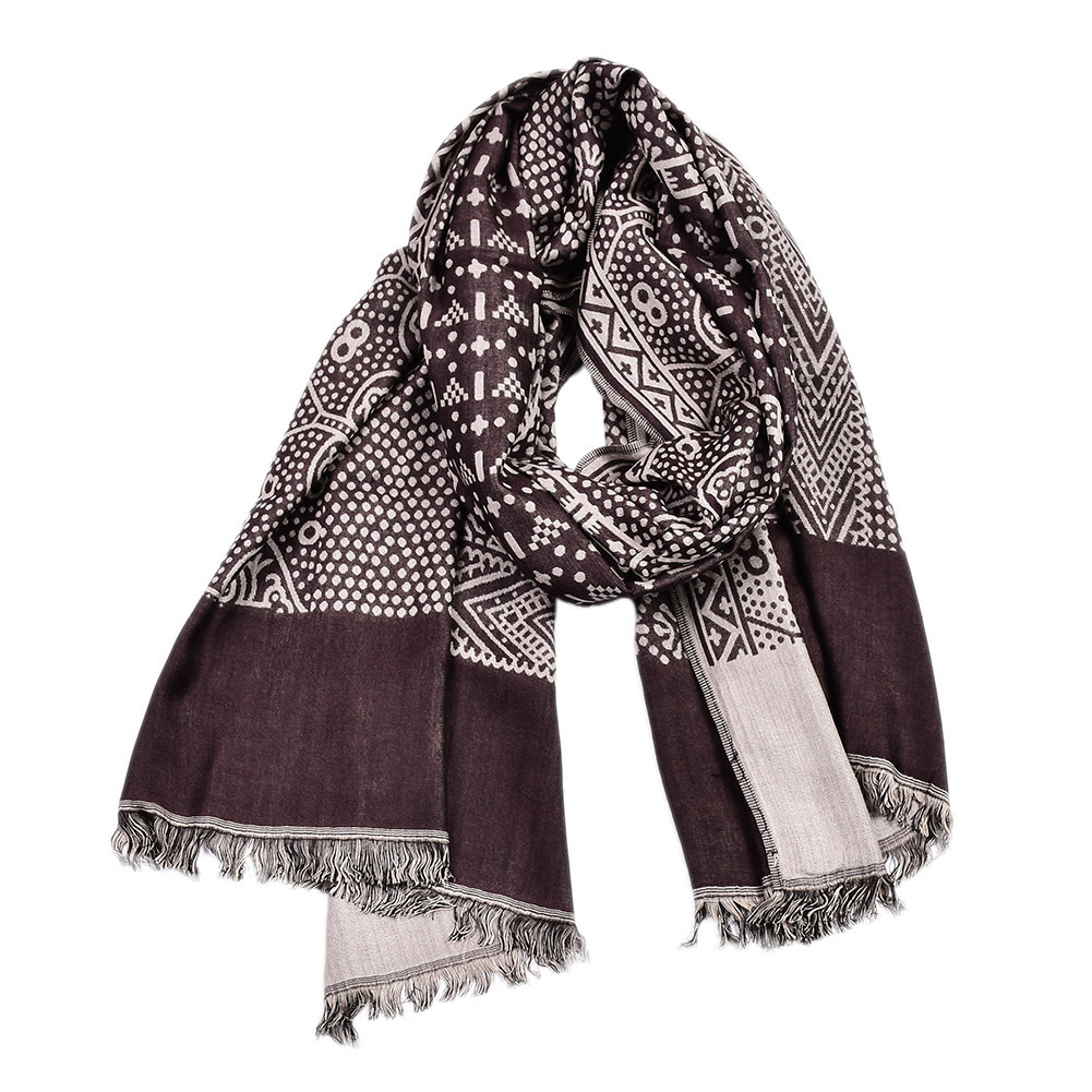 Paisley Pashmina mode hommes écharpe automne hiver chaud foulard noir marine hommes foulards mâle accessoires court gland Bufanda