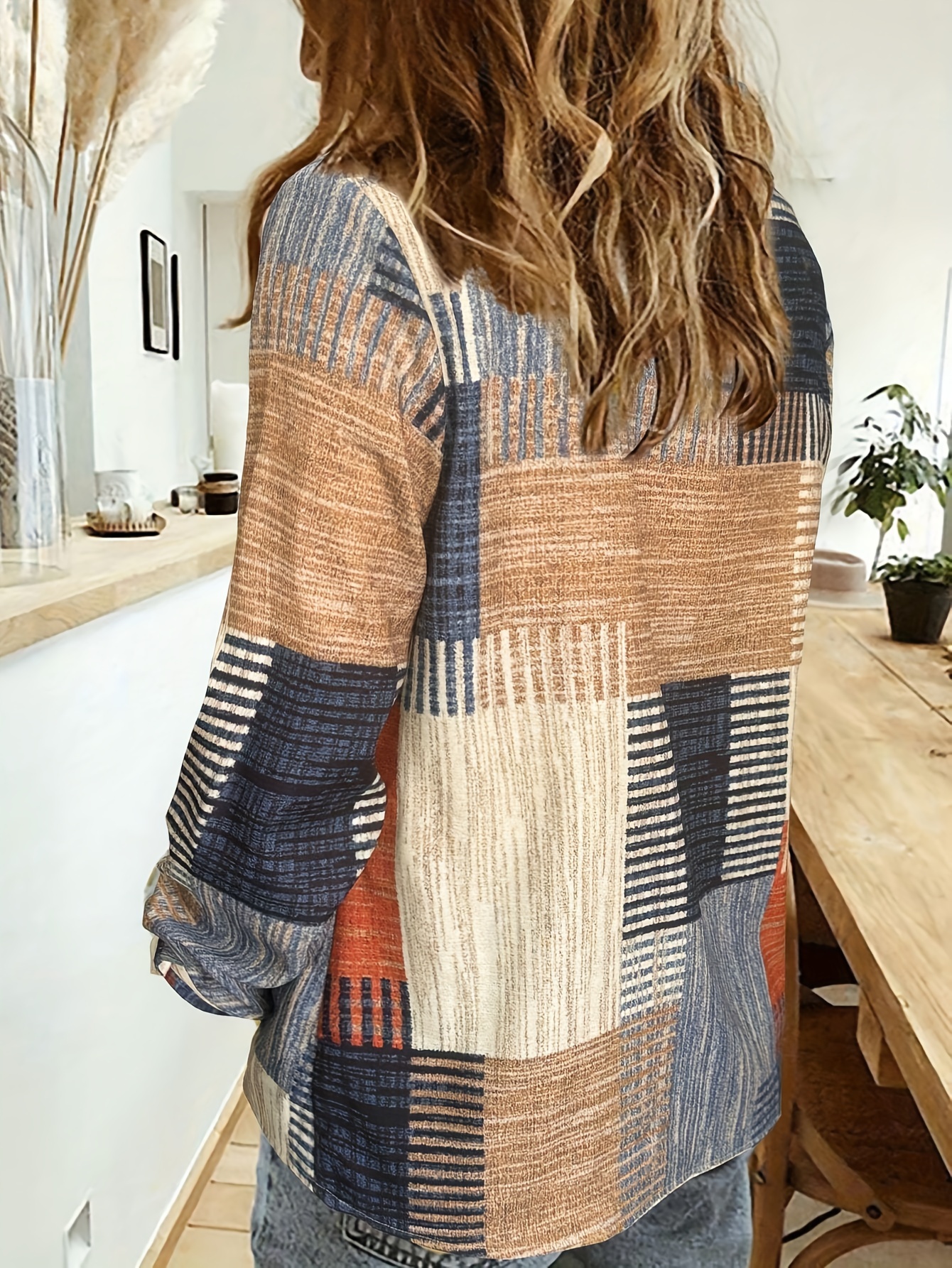 Chemisier Patchwork élégant pour femmes, chemise décontractée à manches longues pour printemps et automne, vêtements pour femmes y2k