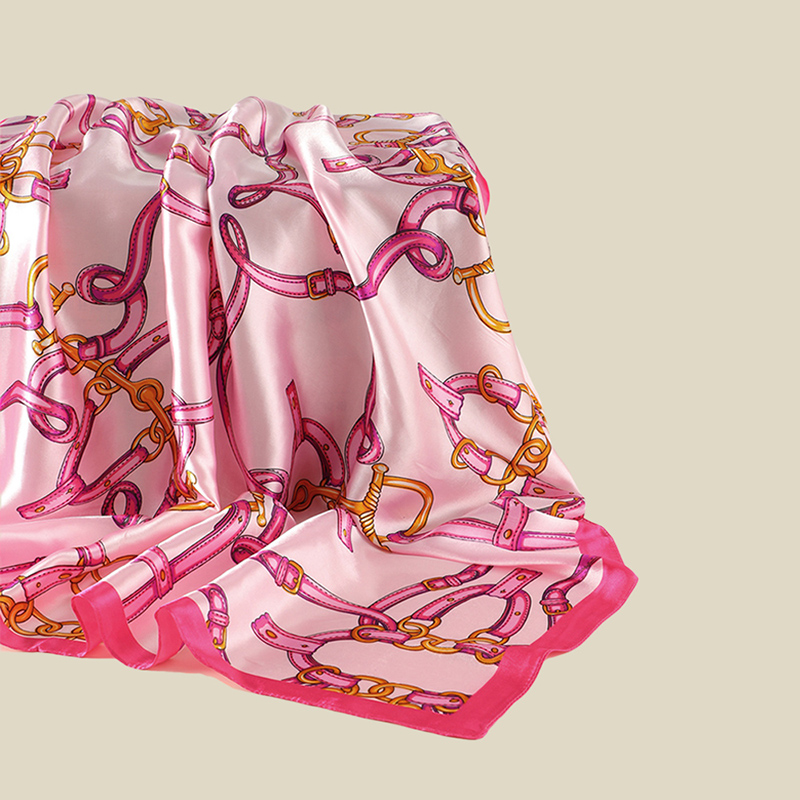 InjJOPrinting-Foulard Carré Multifonctionnel, Tête Ronde, Coupe-Vent, Hijab, Extérieur, Plage, Voyage, Châle, 85cm