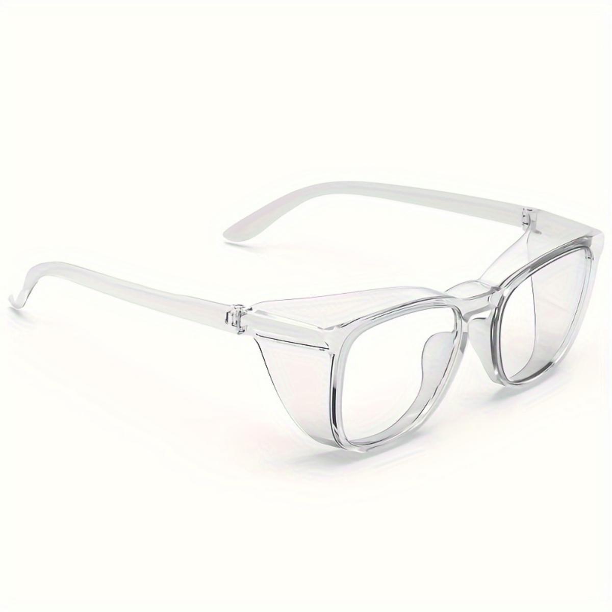 1 paire de lunettes de sécurité élégantes, transparentes, Anti-buée, anti-rayures, anti-bleu, accessoires pour hommes et femmes
