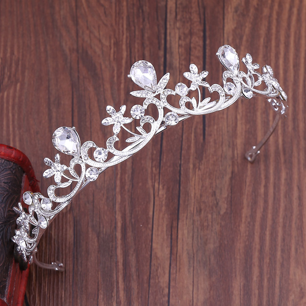 Diadèmes de luxe en cristal pour mariage, bandeaux de mariée pour femmes et filles, serre-têtes floraux en métal tendance, accessoires de cheveux vintage