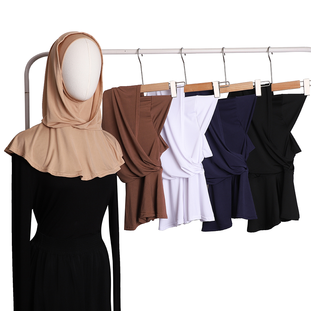 Nouveau Hijab prêt-à-porter, sous-bonnet musulman en jersey, foulard instantané, écharpe légère couvrant le cou, turban léger
