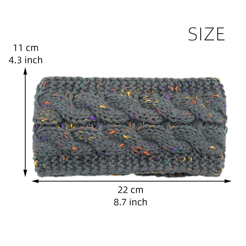 Plus récent large tricot laine bandeau hiver chaud oreille femmes épaissir Turban cheveux accessoires fille bandeau chapeaux oreille plus chaud